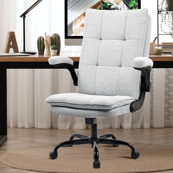 BASETBL F052 Office Chair for Home Recline Extra Padded Comfy Desk Chair